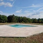 Création d'une plage de piscine