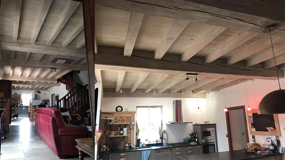Rénovation peinture boiseries murs et plafond